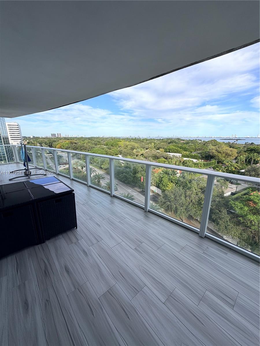 4250 Biscayne Boulevard, Unit 902 Miami, FL 33137 - Photo 28 of 30 a view of balcony with furniture and city view