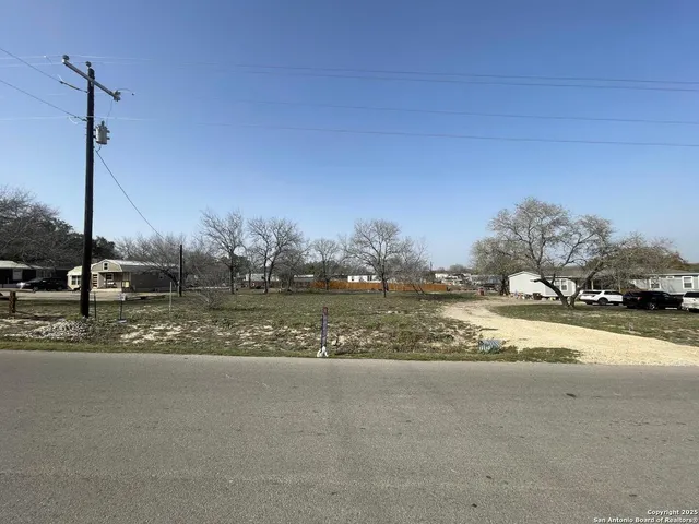 a view of a building with a road