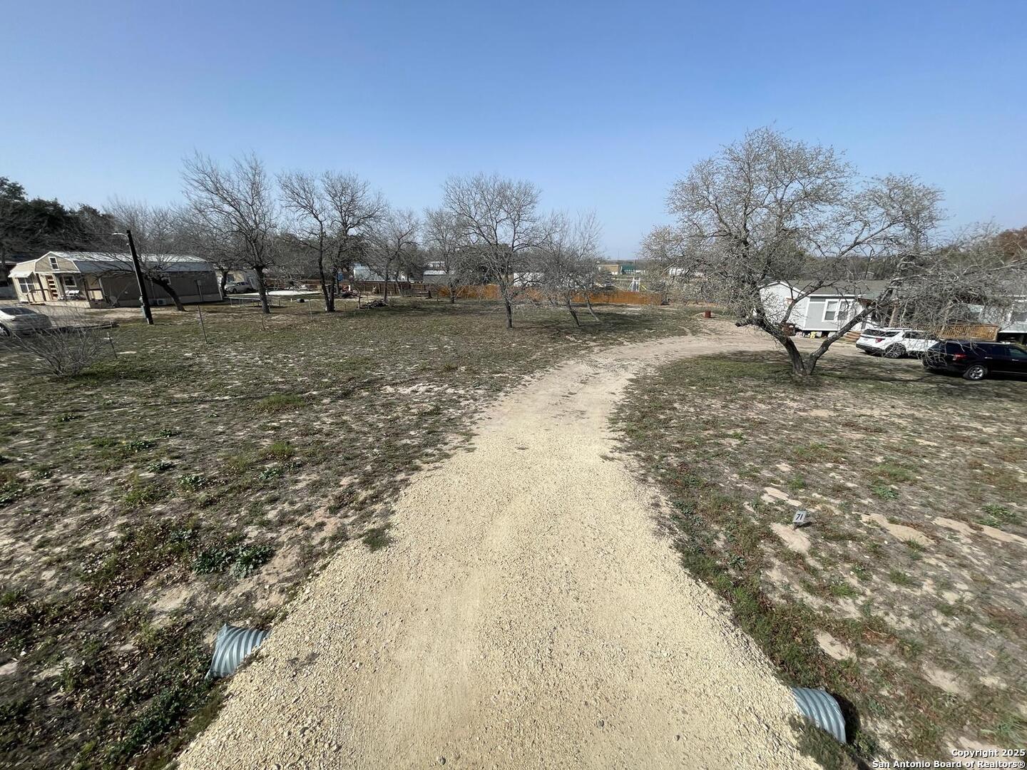 116 Rocky Ridge Drive Poteet, TX 78065 - Photo 4 of 13 a view of dirt yard with a large tree