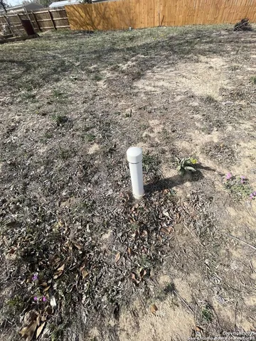 a view of a dry yard