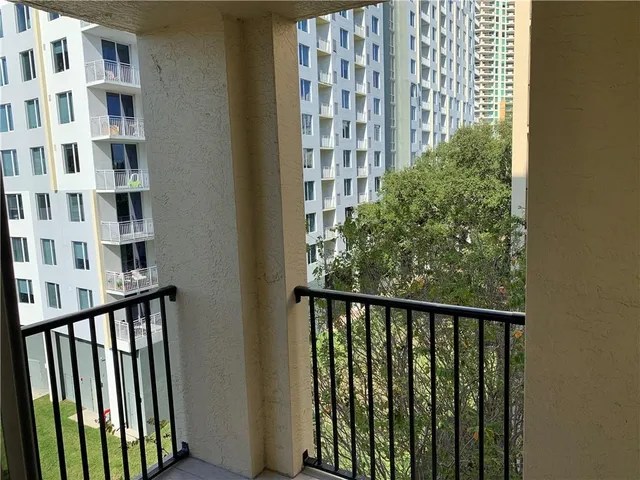 a view of balcony with a staircase