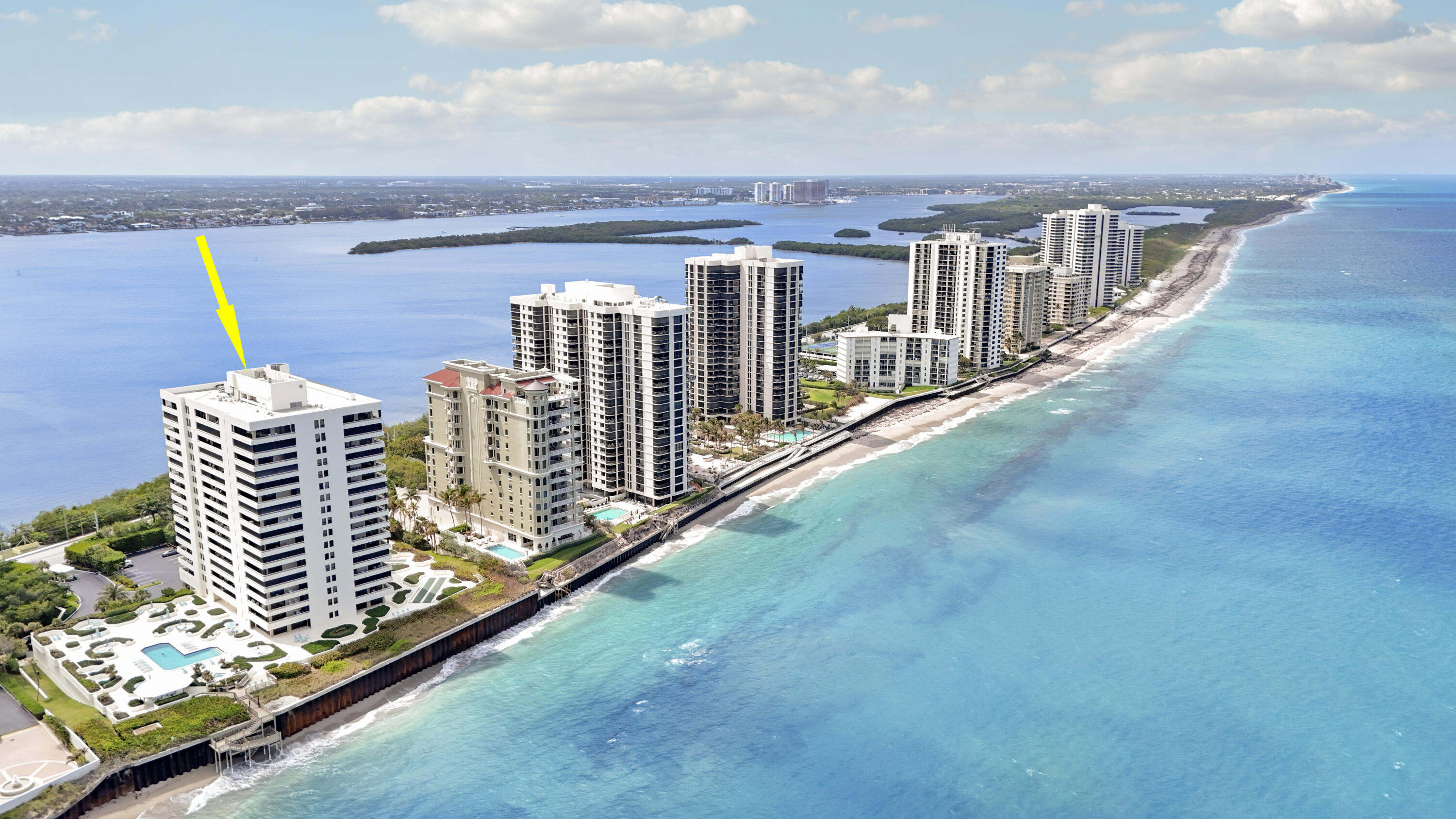 5280 North Ocean Drive, Unit 2F Riviera Beach, FL 33404 - Photo 35 of 35 a view of city from balcony