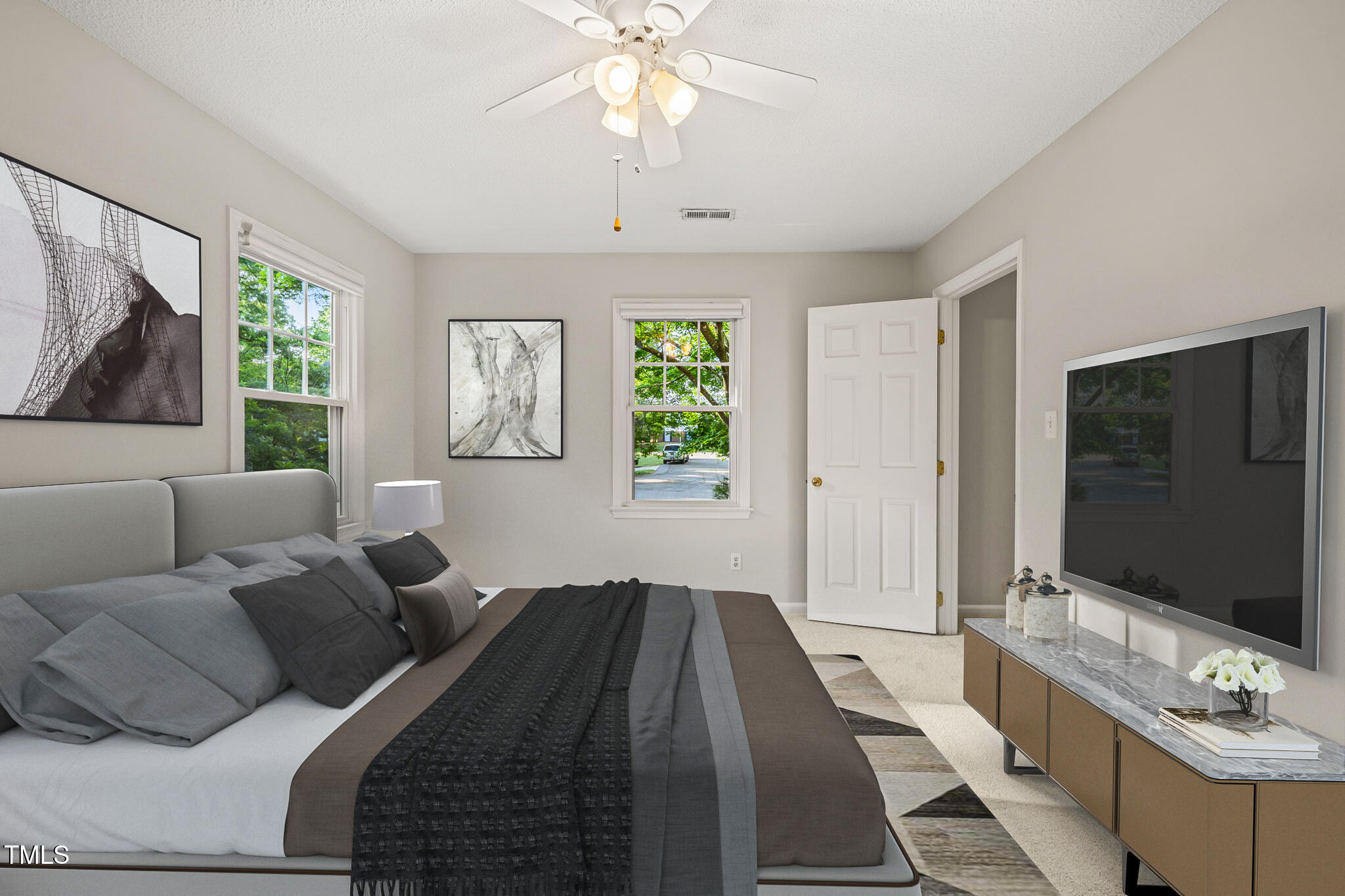 5212 Badham Place Raleigh, NC 27609 - Photo 9 of 40 Bedroom 3 (1).jpg staged