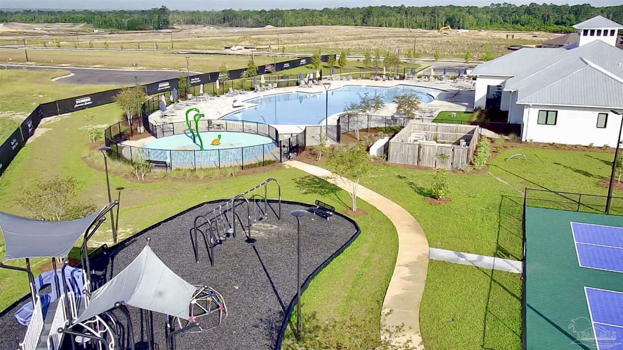 3312 Harrier Road Pace, FL 32571 - Photo 34 of 35 an aerial view of a house with a ocean view