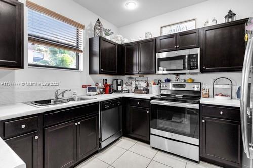 3772 Southeast 2nd Drive, Unit 3772 Homestead, FL 33033 - Photo 11 of 36 a kitchen with a sink stove and microwave