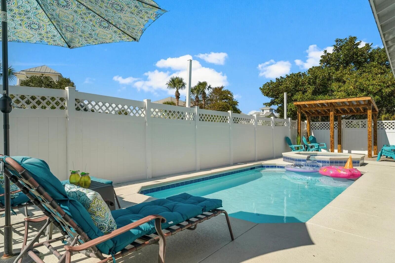 4503 John Avenue Destin, FL 32541 - Photo 36 of 51 a view of backyard with outdoor seating