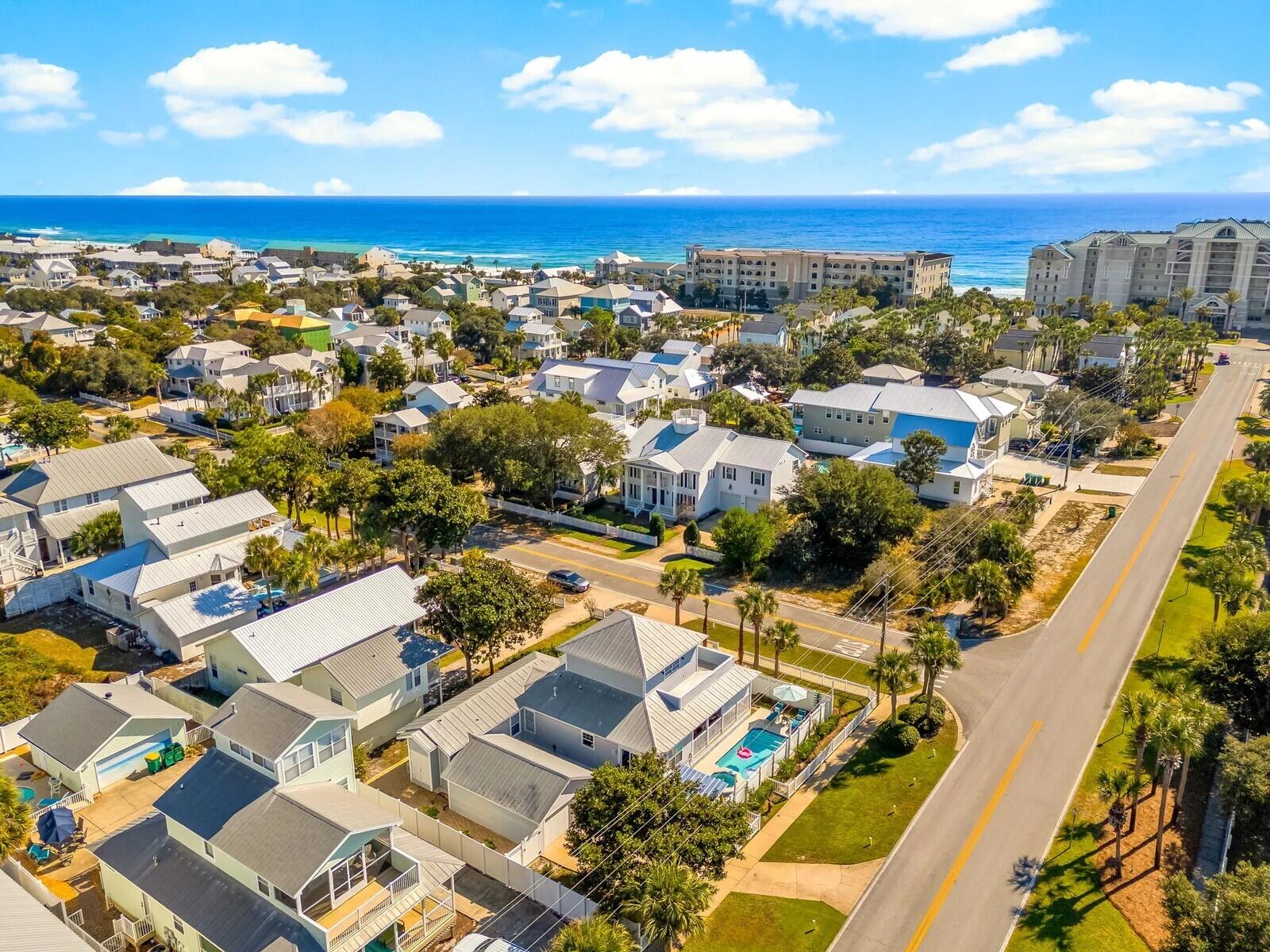 4503 John Avenue Destin, FL 32541 - Photo 43 of 51 an aerial view of residential building with parking
