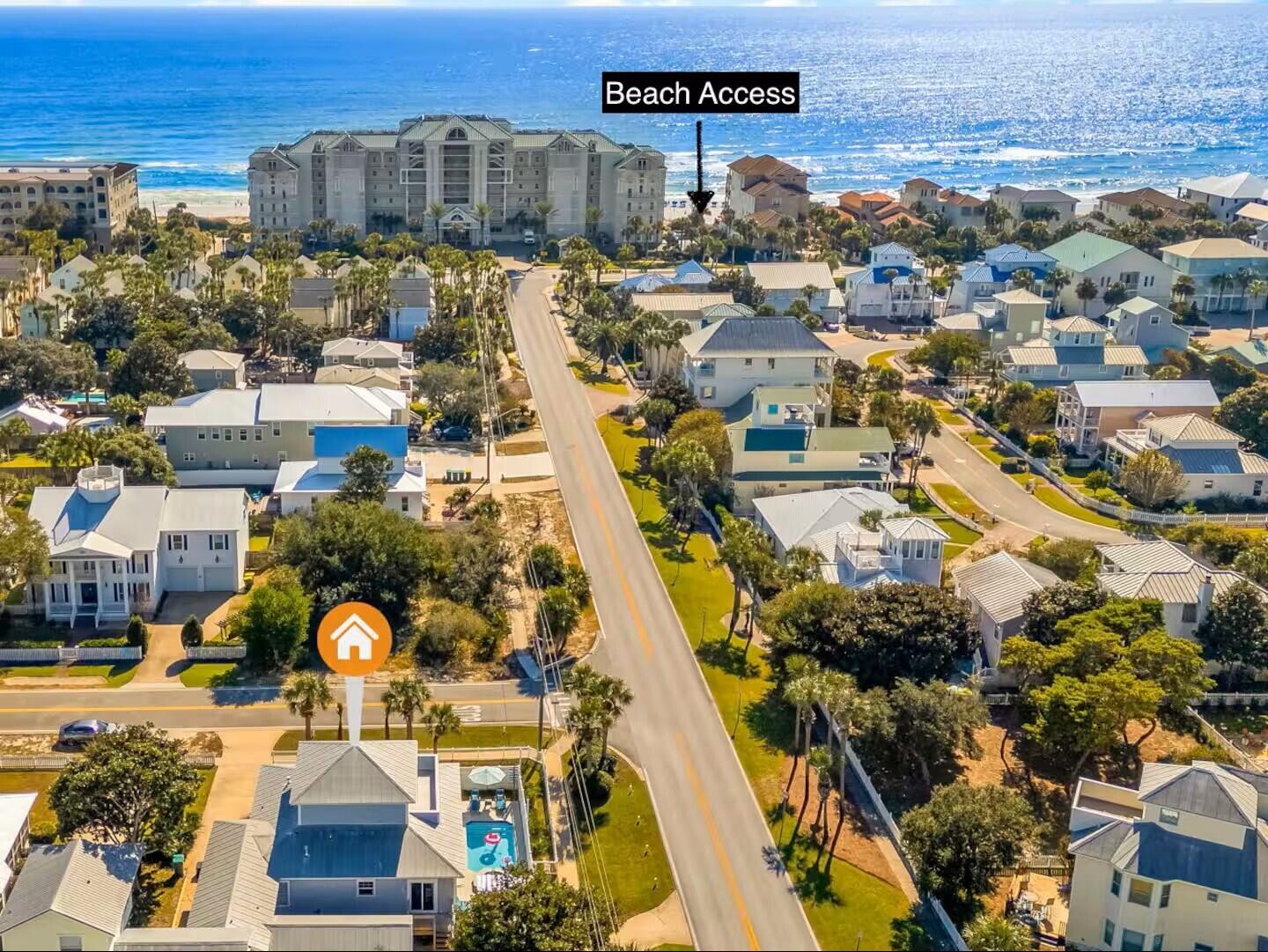 4503 John Avenue Destin, FL 32541 - Photo 45 of 51 an aerial view of residential houses and outdoor space