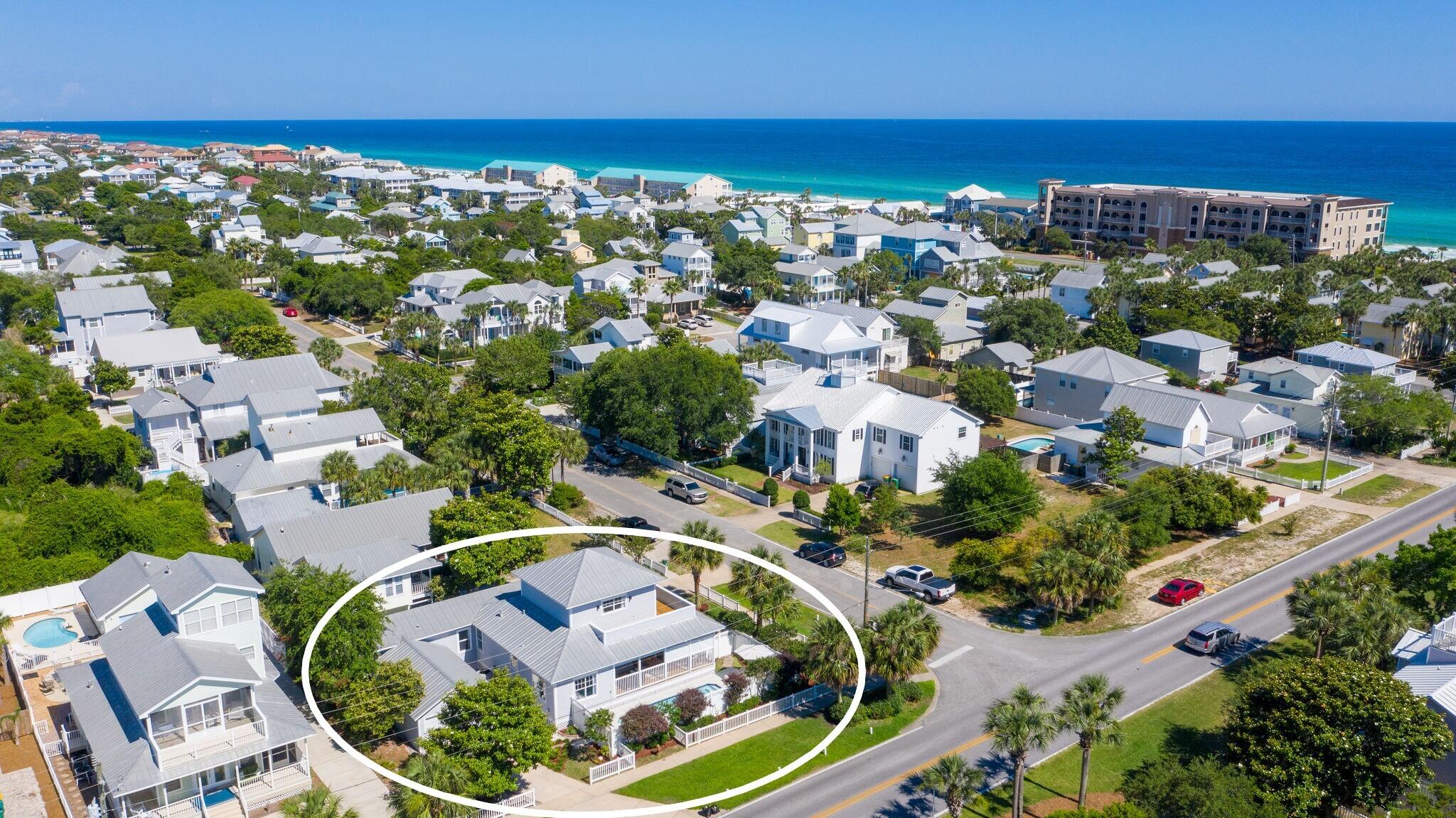 4503 John Avenue Destin, FL 32541 - Photo 47 of 51 an aerial view of residential houses with outdoor space