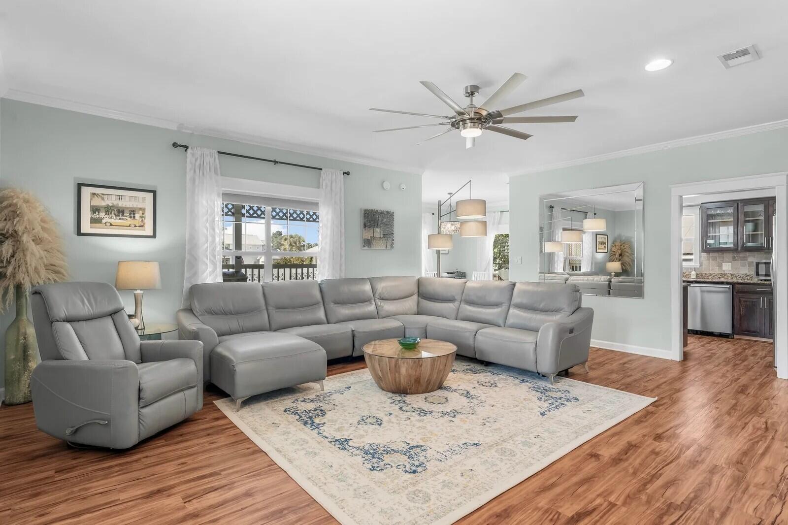 4503 John Avenue Destin, FL 32541 - Photo 8 of 51 a living room with furniture and a wooden floor