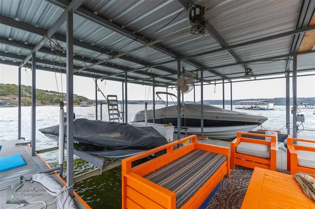 a view of a terrace with skyline