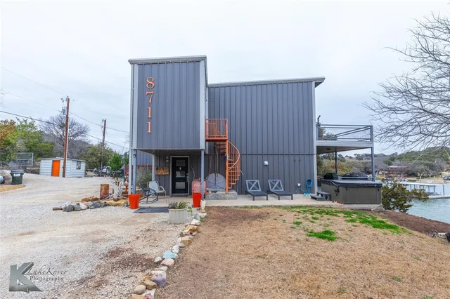 a view of a lake with a mountain in the background