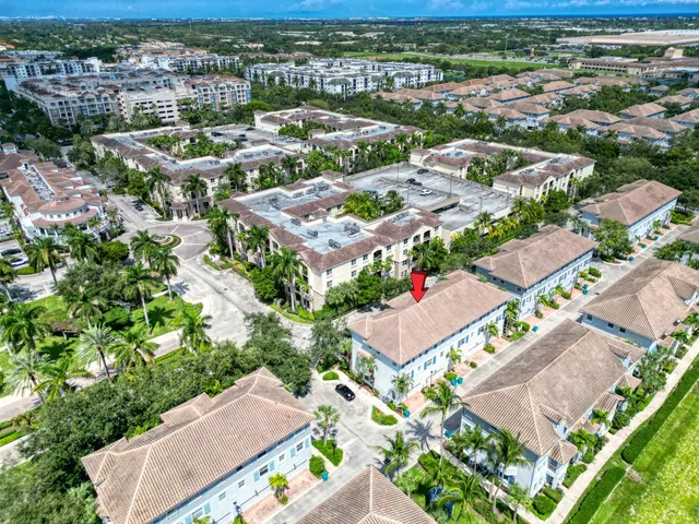 an aerial view of tennis court
