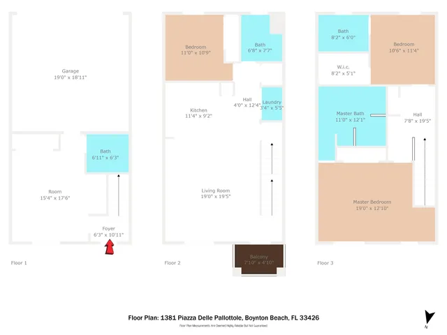 $2,900 | 1381 Piazza Delle Pallottole, Boynton Beach, FL 33426