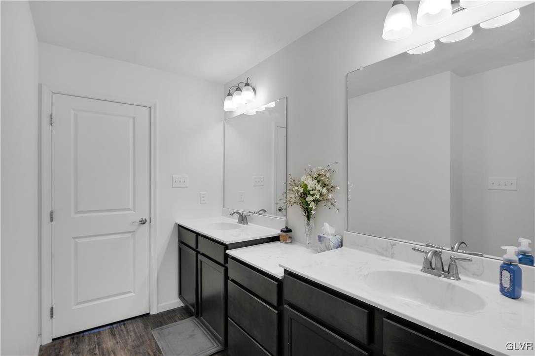 152 Corktree Road Kunkletown, PA 18058 - Photo 31 of 49 a bathroom with a sink and a mirror