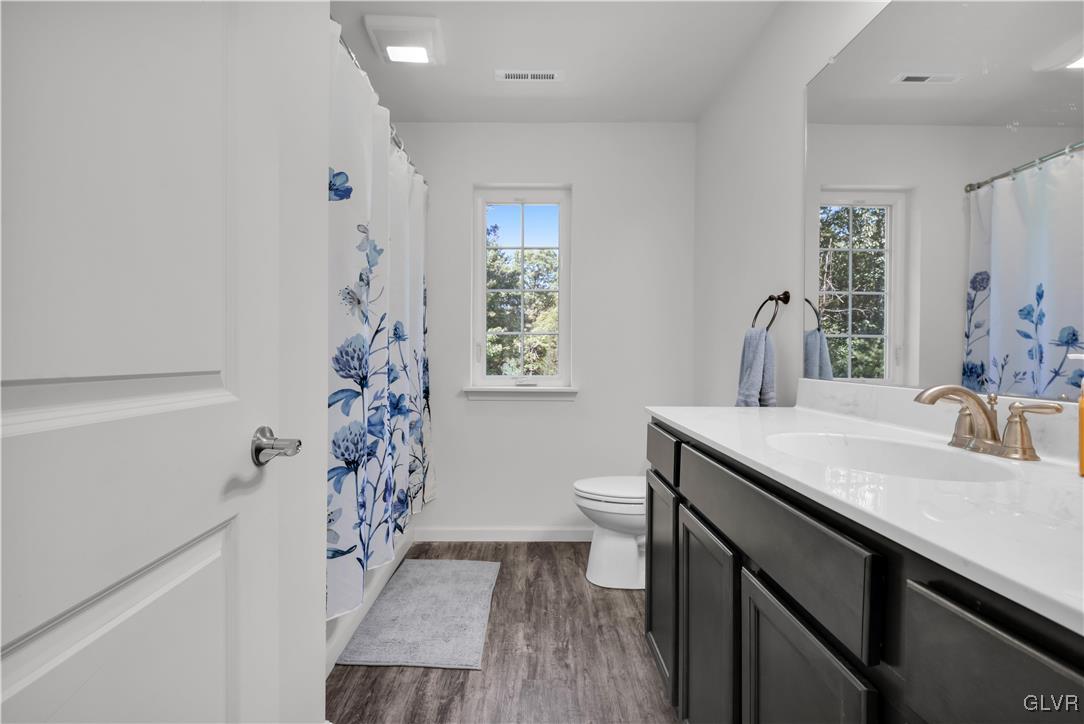152 Corktree Road Kunkletown, PA 18058 - Photo 36 of 49 a bathroom with a sink a toilet and a mirror