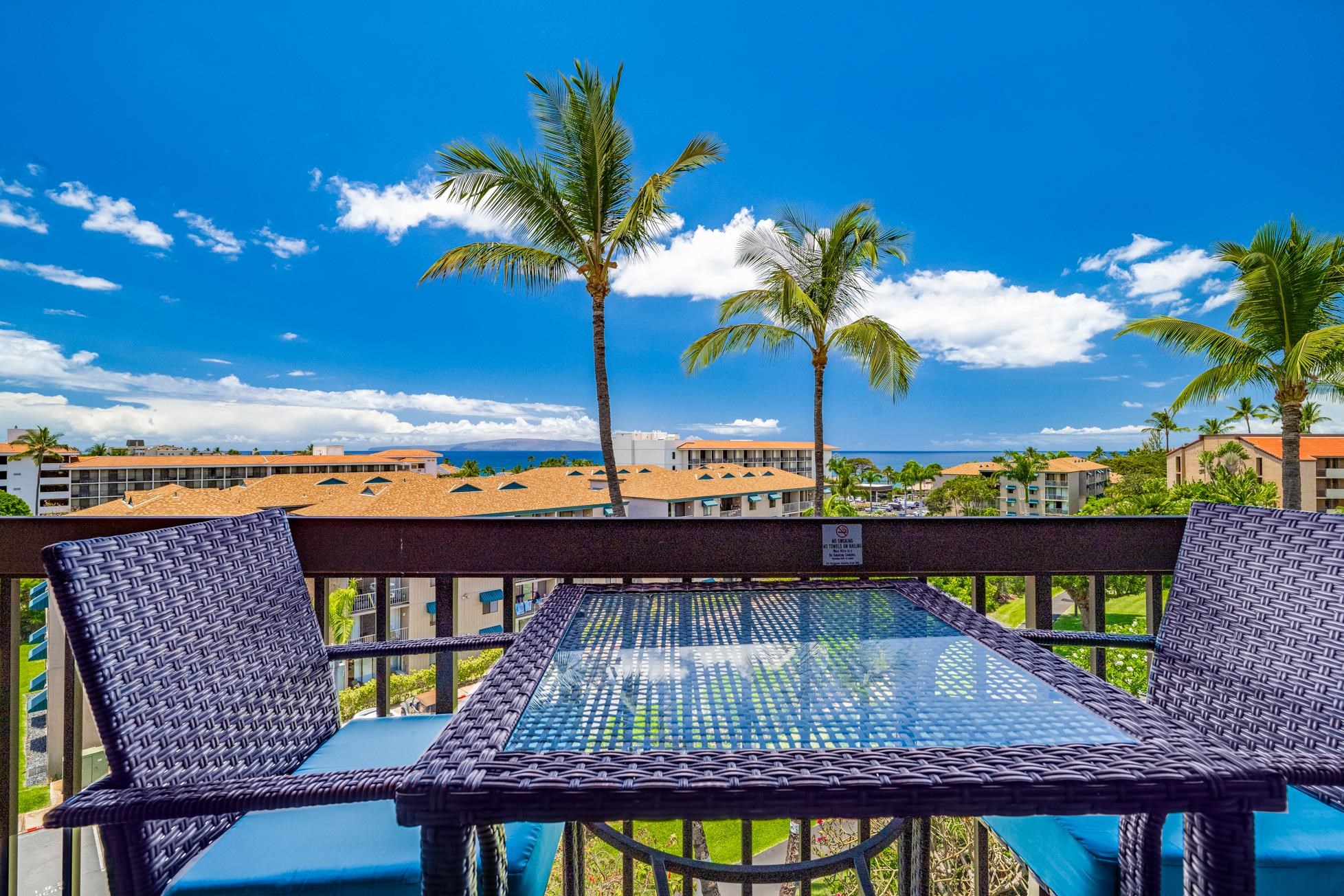 2191 South Kihei Road, Unit 3402 Kihei, HI 96753 - Photo 6 of 50 a view of a terrace with couches and wooden floor