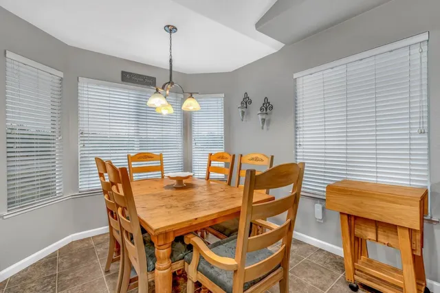 a bedroom with a bed and furniture