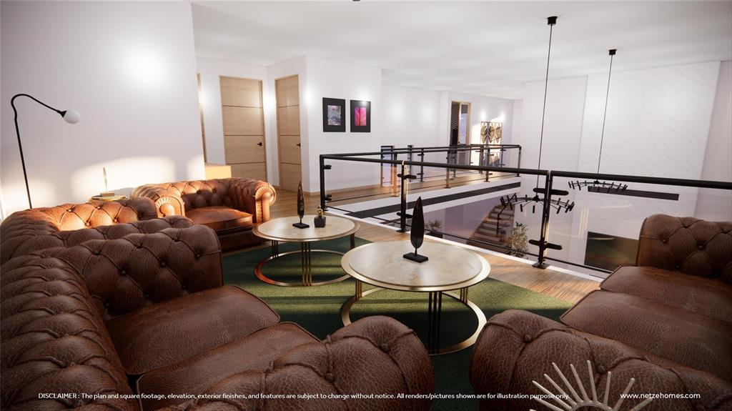 3605 Sky Rdg Lane Melissa, TX 75454 - Photo 17 of 18 a living room with furniture and a wooden floor