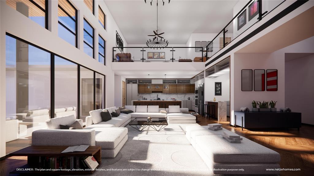 3605 Sky Rdg Lane Melissa, TX 75454 - Photo 7 of 18 a living room with furniture or chandelier and a large window