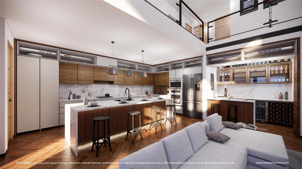 3605 Sky Rdg Lane Melissa, TX 75454 - Photo 9 of 18 a kitchen with a stove a refrigerator and cabinets