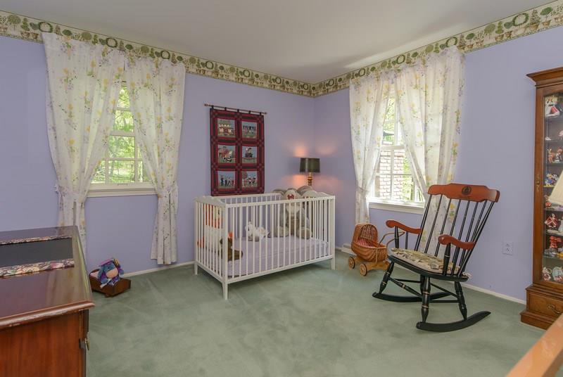 135 Witherow Road Sewickley, PA 15143 - Photo 21 of 25 Bedroom four with carpet, two large windows.