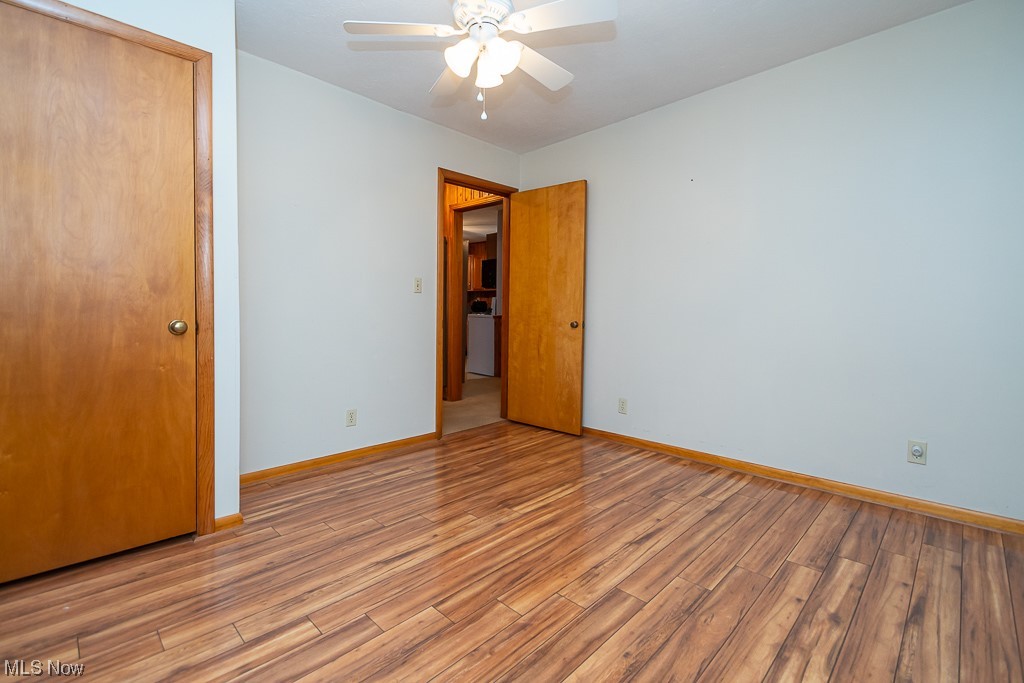 5 Pleasantview Vermilion, OH 44089 - Photo 18 of 37 Spare room with light hardwood / wood-style flooring and ceiling fan