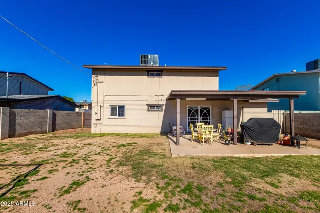 a view of a house with patio