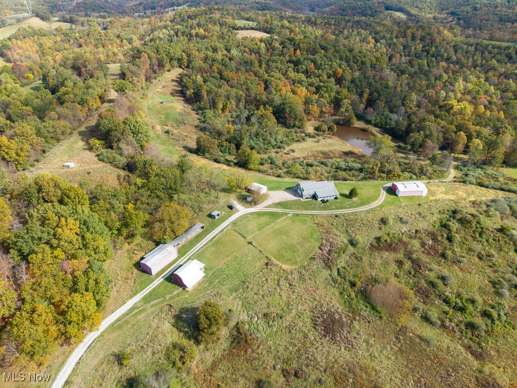 913 Rost Road Walker, WV 26180 - Photo 41 of 48 View of property location with a nearby body of water and a heavily wooded area
