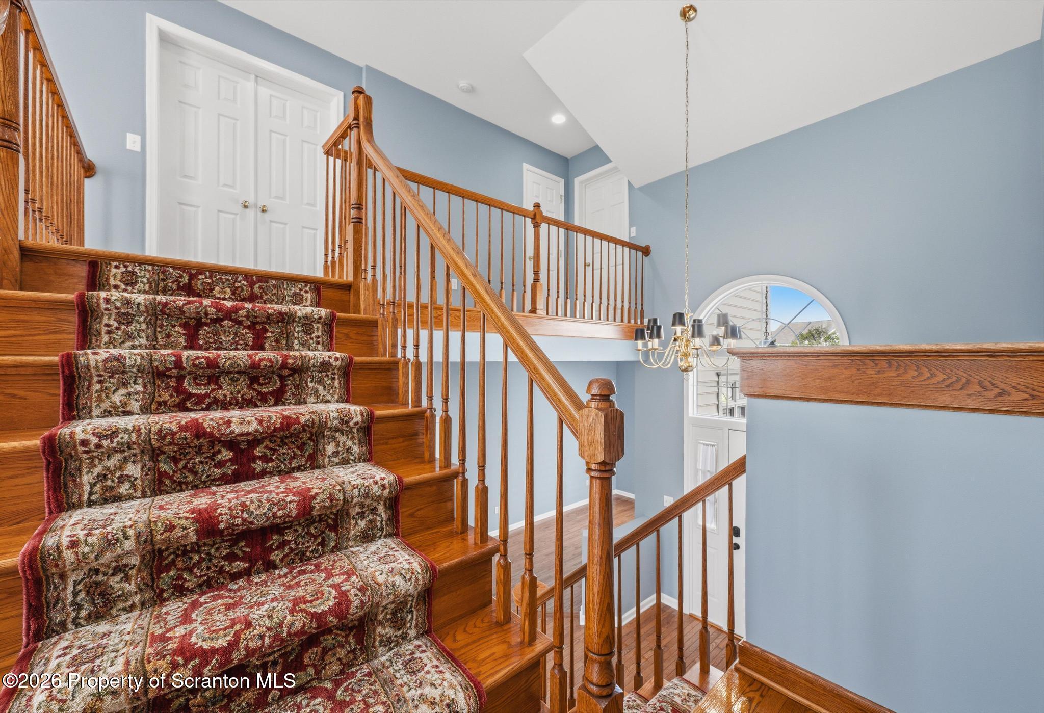 1502 Verne Cl Moosic, PA 18507 - Photo 17 of 46 a view of entryway and hall with wooden floor