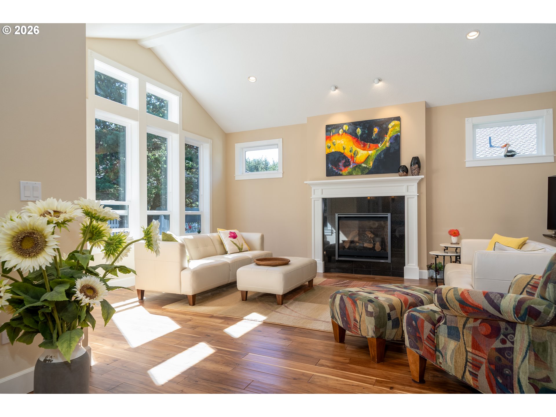 175 Southwest 59th Street South Beach, OR 97366 - Photo 30 of 48 a living room with furniture fireplace and flat screen tv