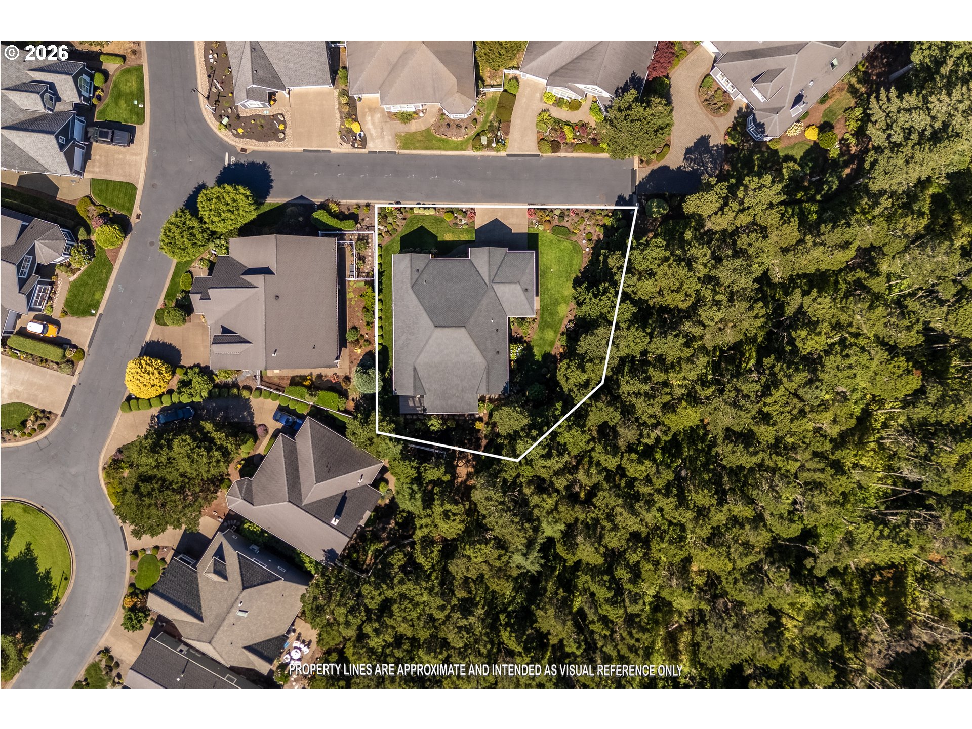 175 Southwest 59th Street South Beach, OR 97366 - Photo 7 of 48 an aerial view of a house with a yard