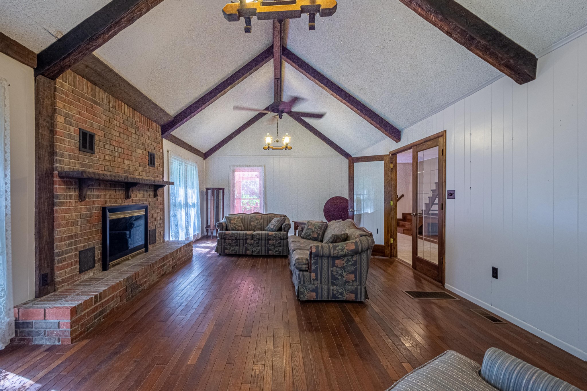 2842 Dog Branch Road Prospect, TN 38477 - Photo 5 of 50 a living room with furniture and a fireplace