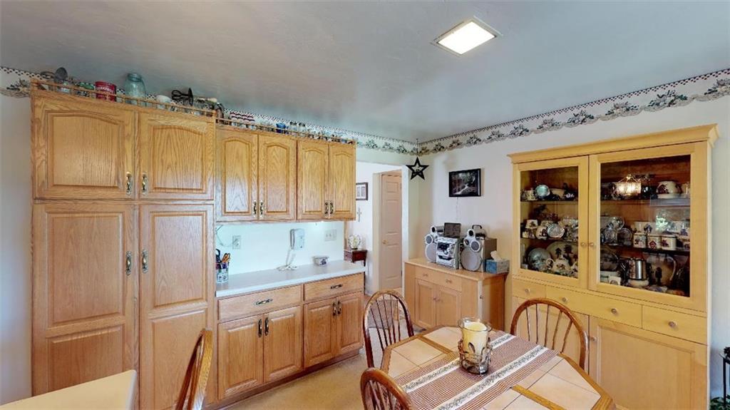 128 Cashdollar Road Mars, PA 16046 - Photo 14 of 24 Another View of the Eat in Kitchen! Plenty of Oak Cabinet Space with a Pantry too!