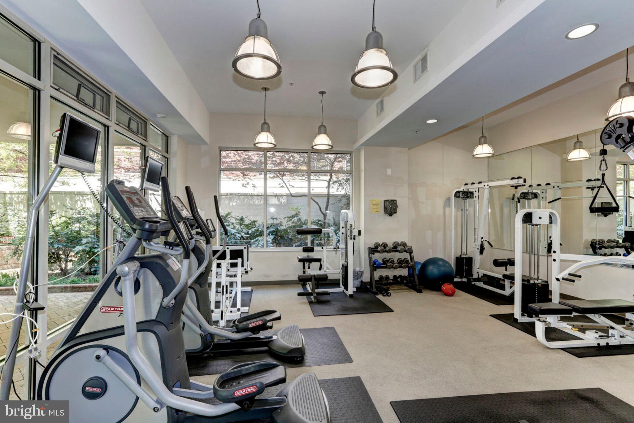 820 North Pollard Street, Unit 915 Arlington, VA 22203 - Photo 27 of 30 a view of a room with gym equipment