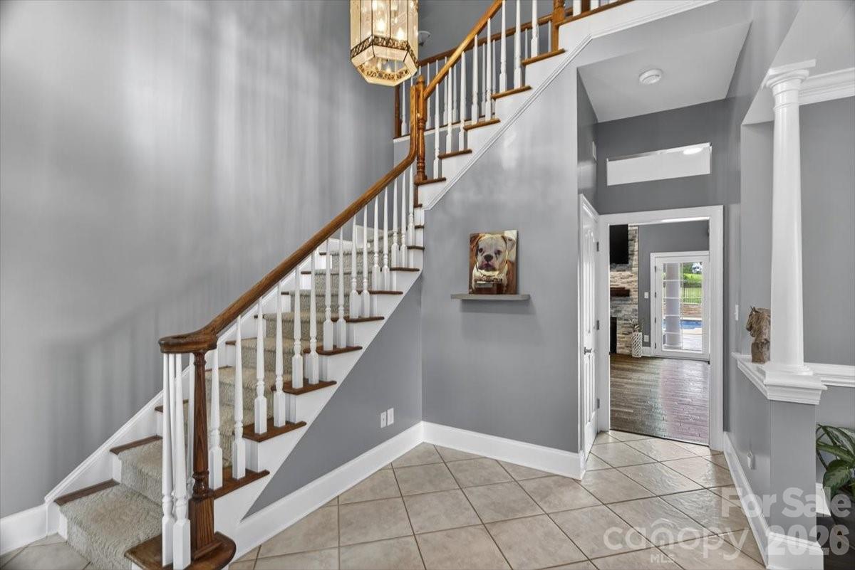 498 Johnson Dairy Road Mooresville, NC 28115 - Photo 5 of 43 a view of entryway and hall with wooden floor