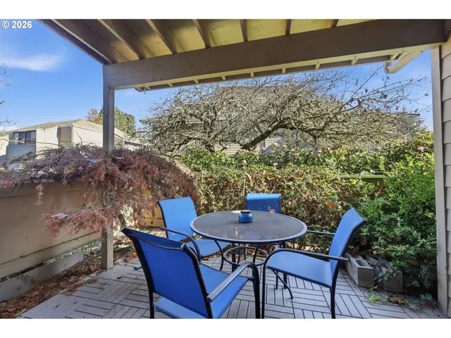 a view of a outdoor seating area