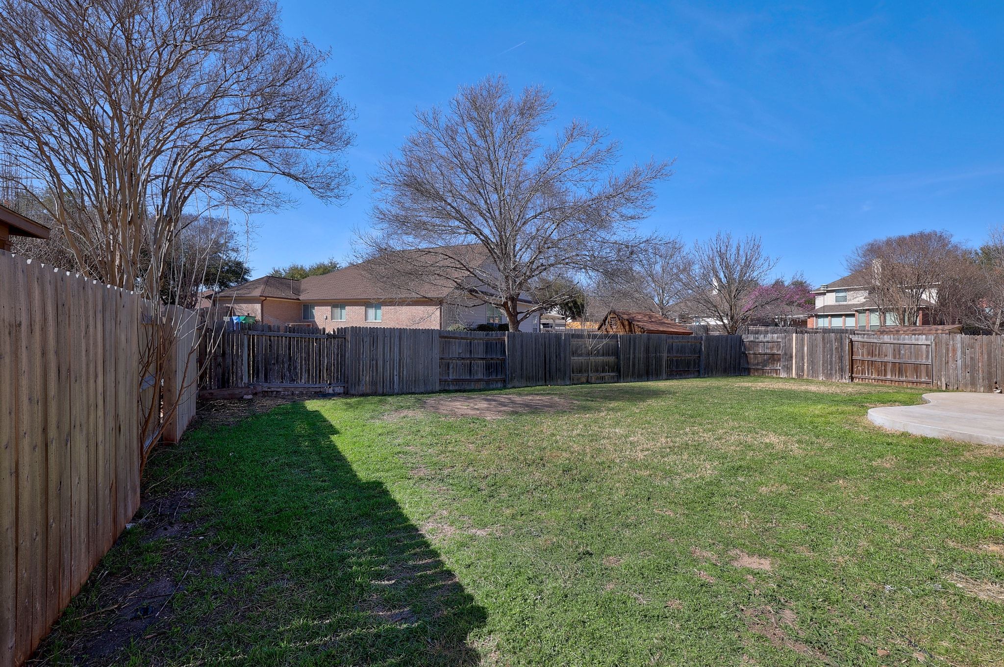 2307 Hayfield Square Pflugerville, TX 78660 - Photo 38 of 40 a view of backyard with green space