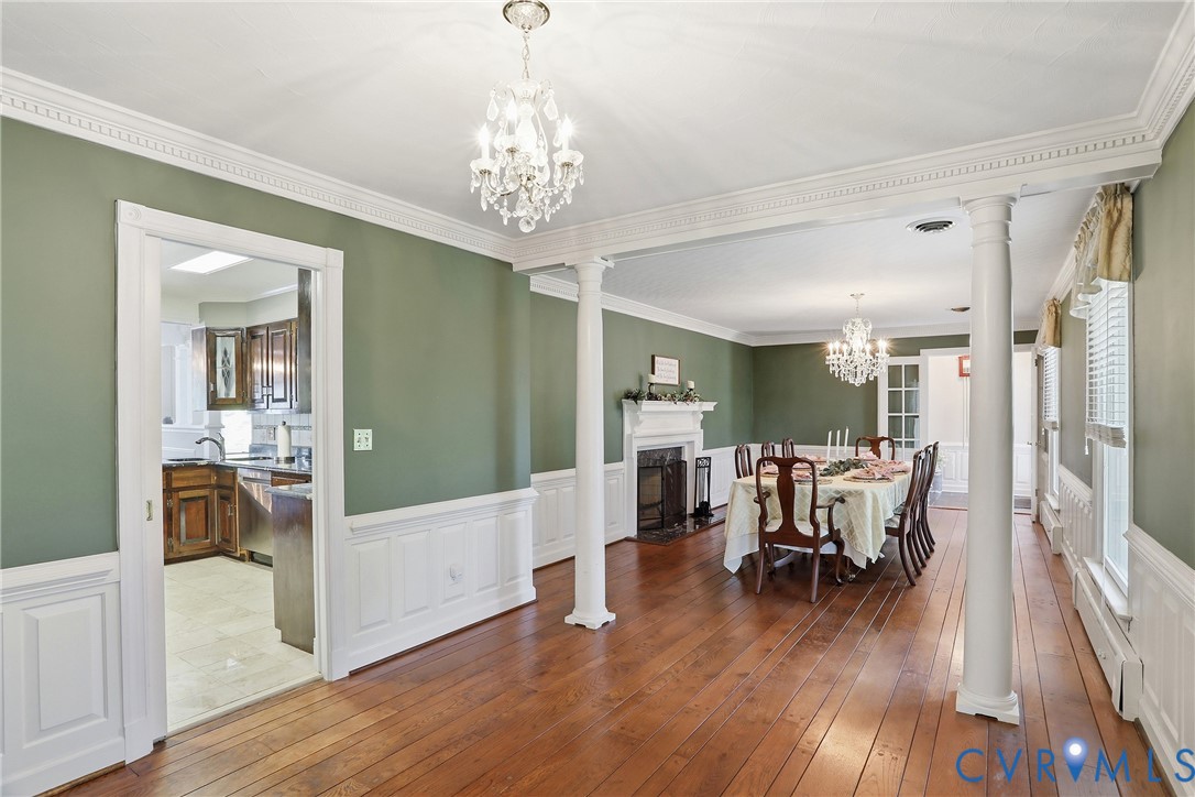 13300 West Patrick Henry Road Doswell, VA 23047 - Photo 10 of 69 Formal dining space featuring hardwood flooring, d