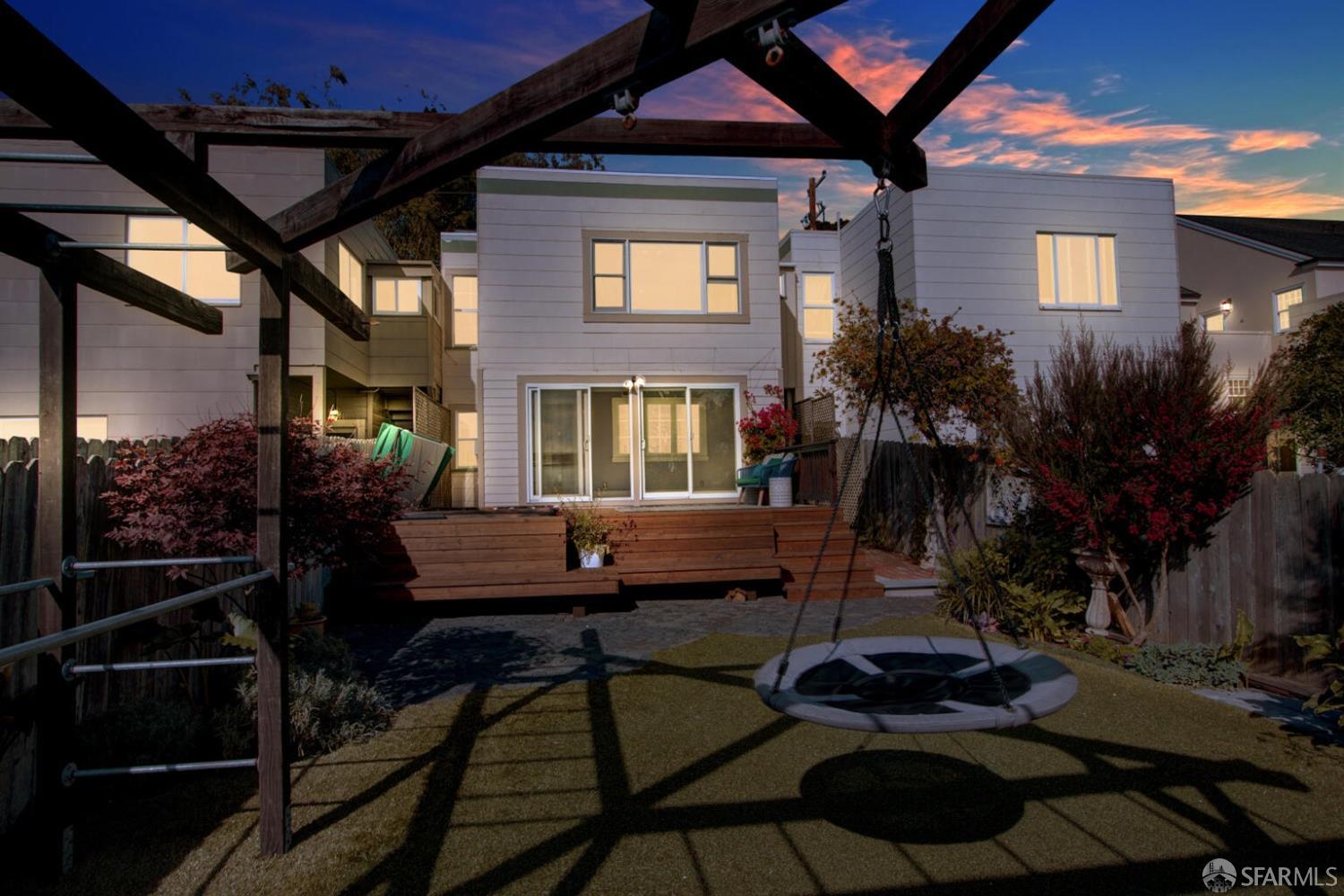 3927 Clement Street San Francisco, CA 94121 - Photo 58 of 72 a view of balcony with two chairs and a potted plant