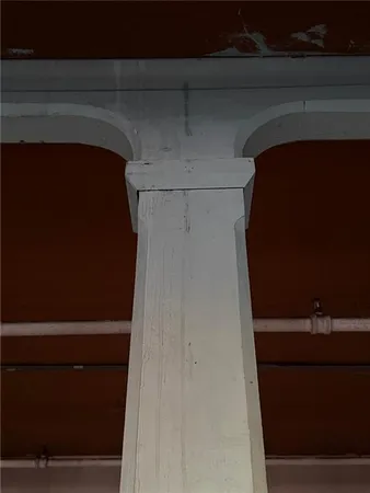 a view of a fireplace
