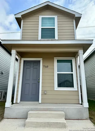 a front view of a house