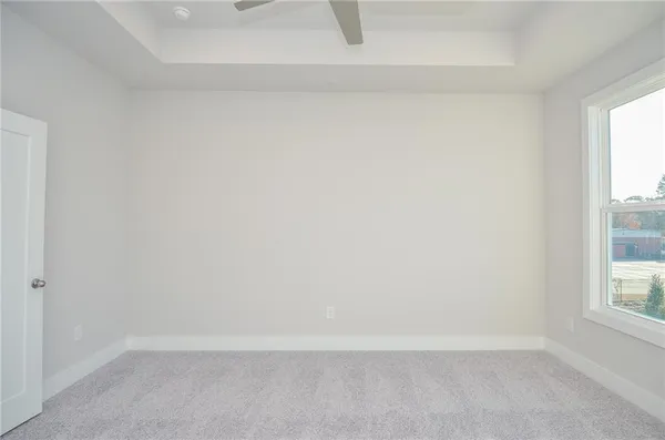 a view of a room with an empty space