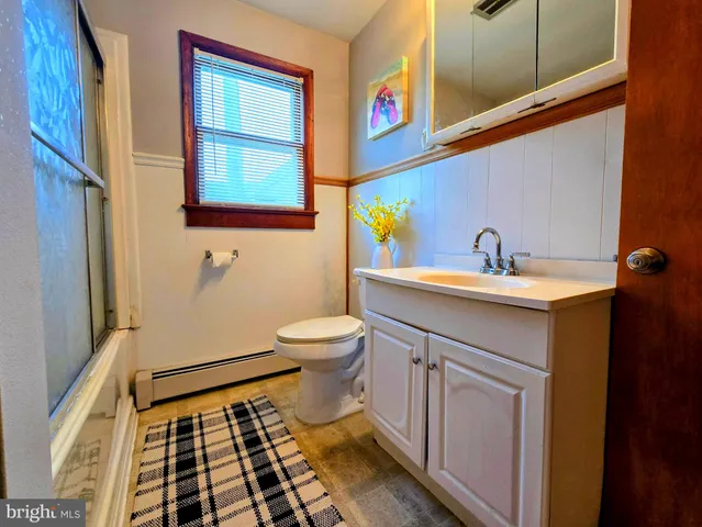 a bathroom with a sink and a toilet