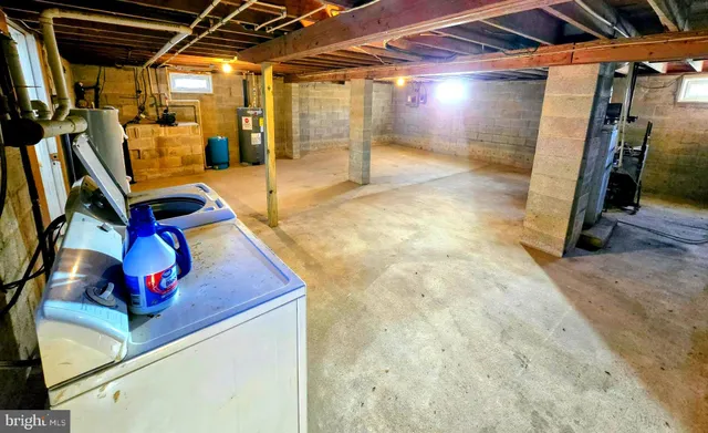 a view of storage and utility room