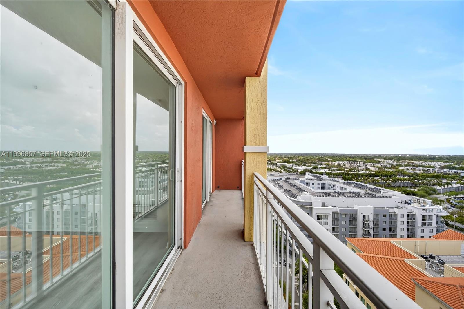 7350 Southwest 89th Street, Unit 1703S Miami, FL 33156 - Photo 22 of 29 a balcony with a city view