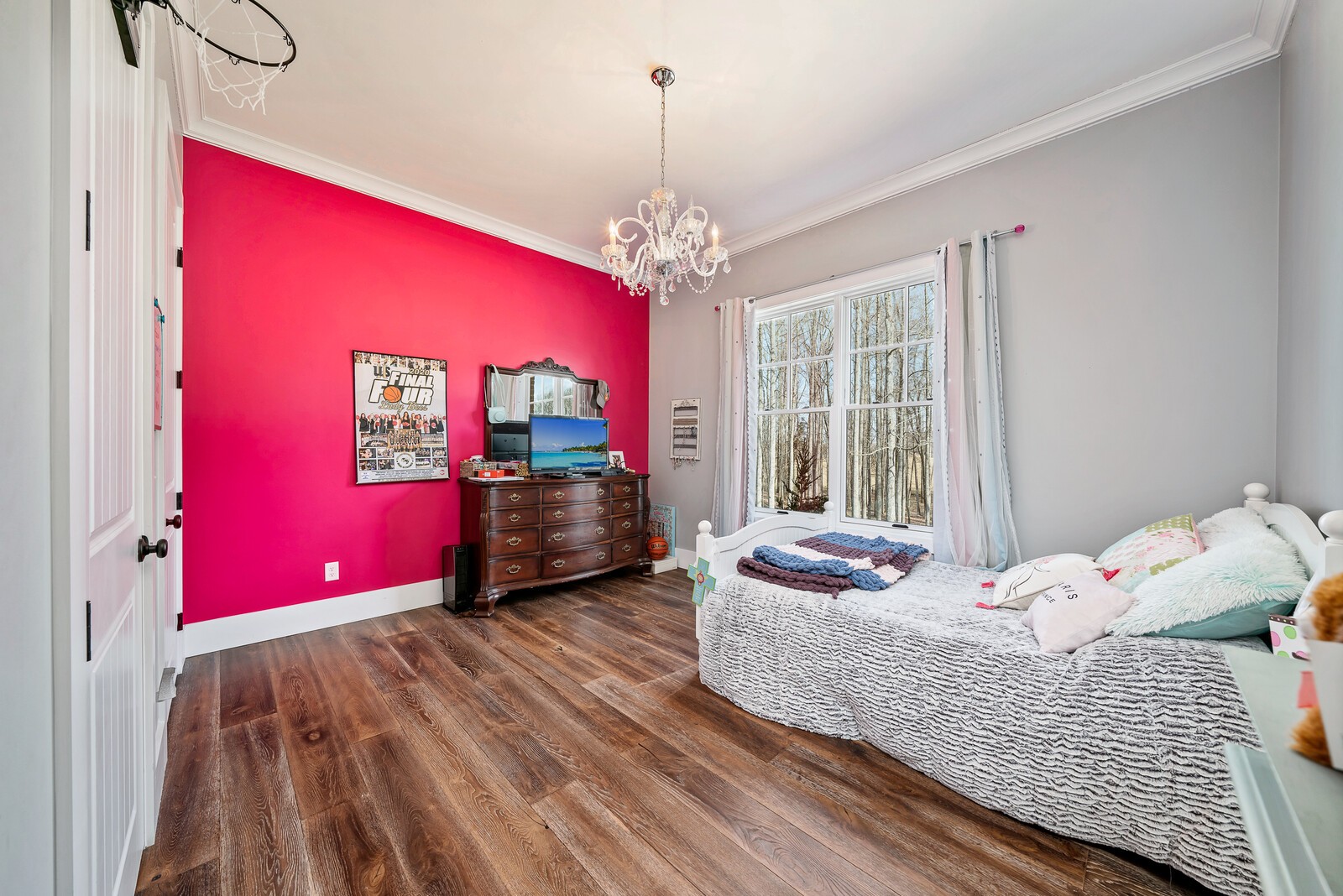 4250 Moss Road Baxter, TN 38544 - Photo 65 of 69 a bedroom with a bed and wooden floor