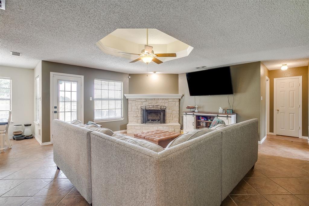 1050 Hampel Road Palmer, TX 75152 - Photo 9 of 35 a living room with furniture and a flat screen tv