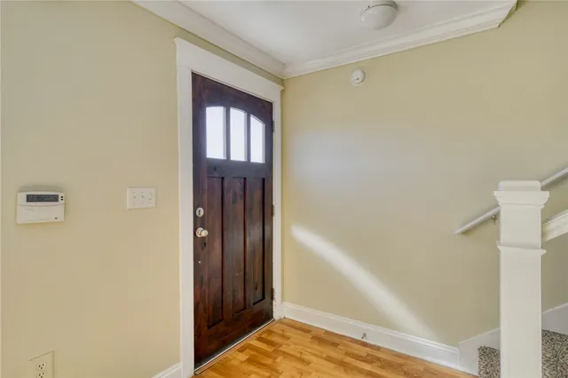 a view of front door