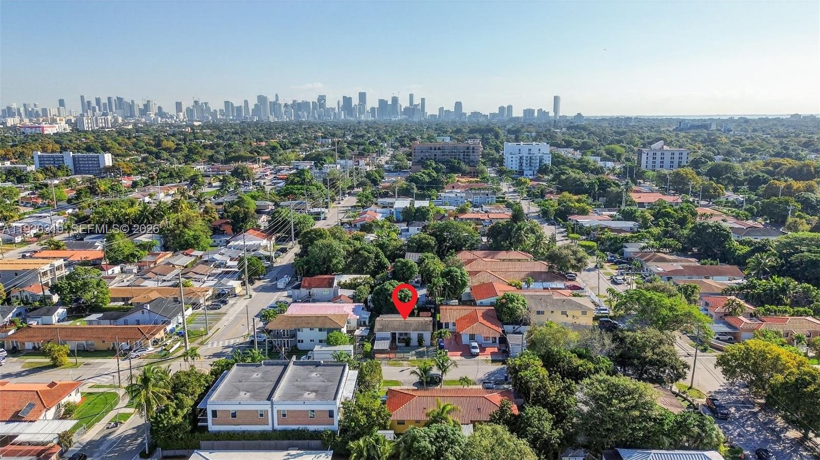1633 Southwest 30th Avenue Miami, FL 33145 - Photo 25 of 30 an aerial view of a city